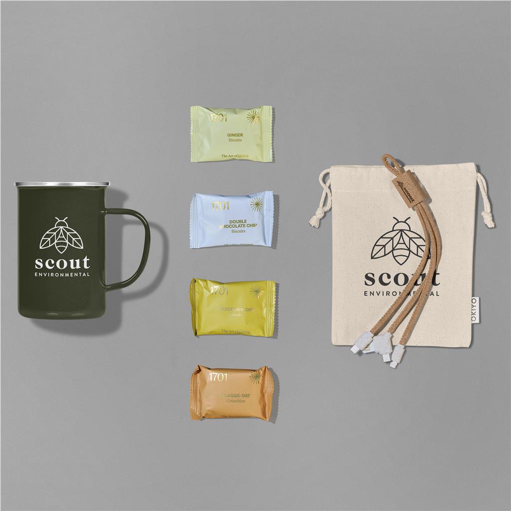 Burnt-Orange Compact Comfort Hamper