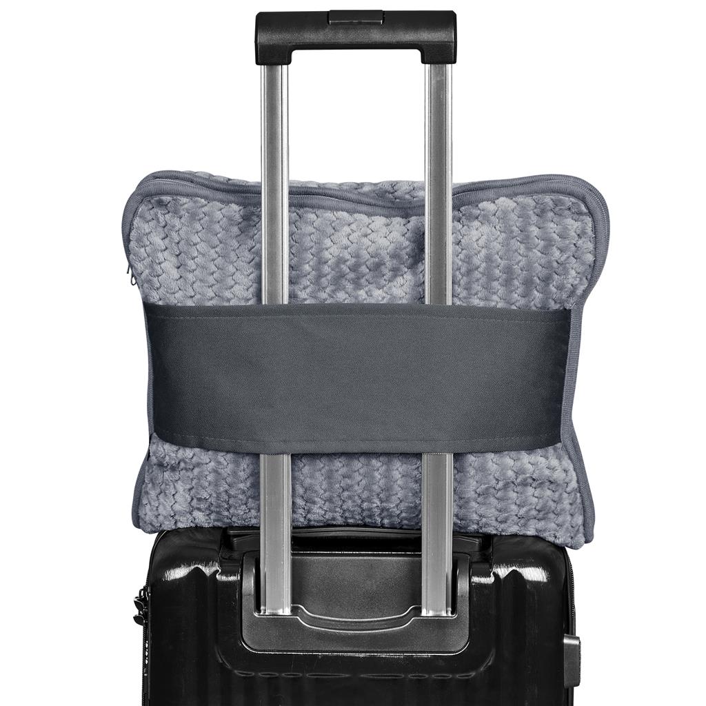 Burnt-Orange Cozytrip Travel Blanket & Pillow