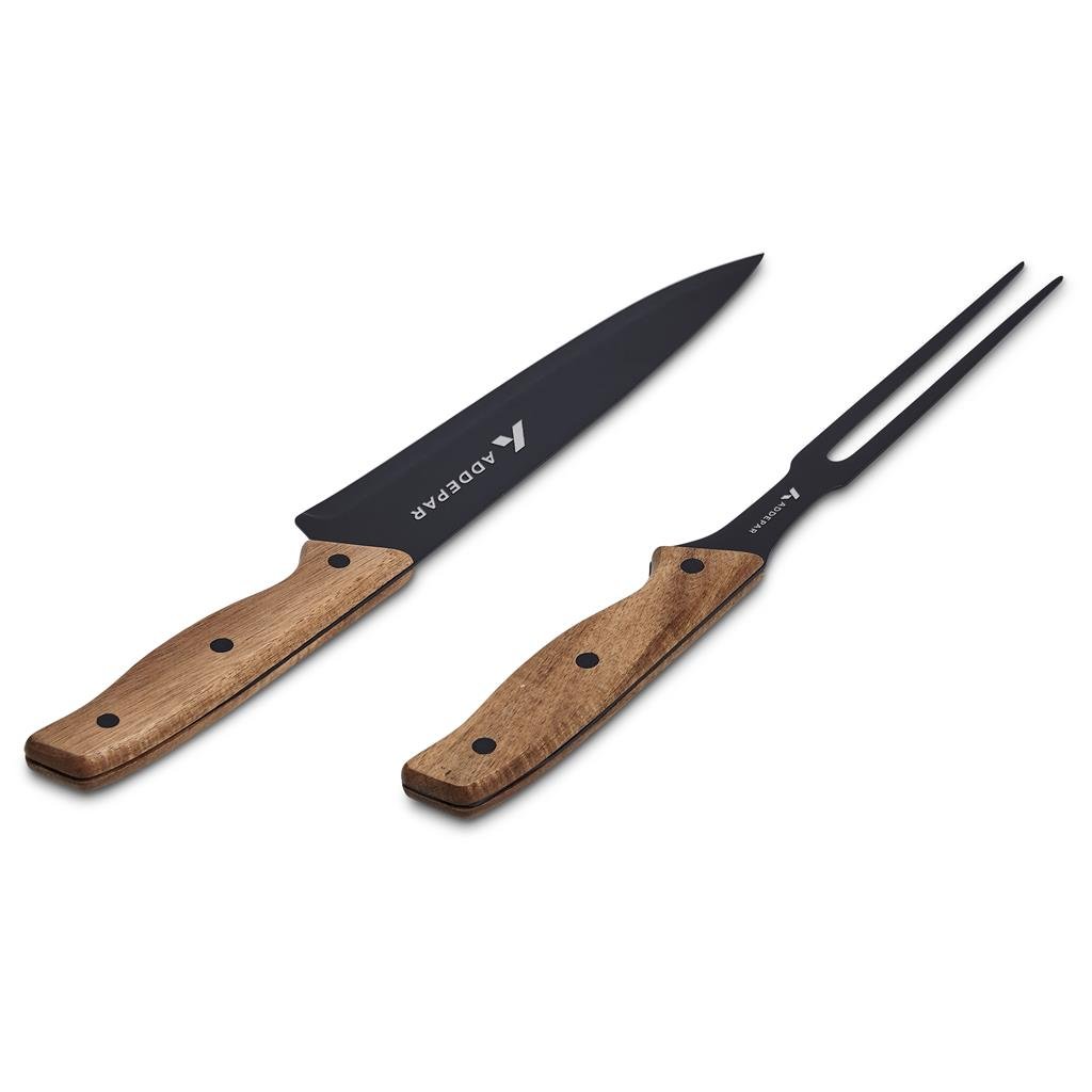 Burnt-Orange Ermelo Carving Set