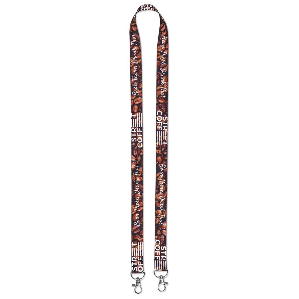Burnt-Orange Garros DS Sublimation Satin Lanyard