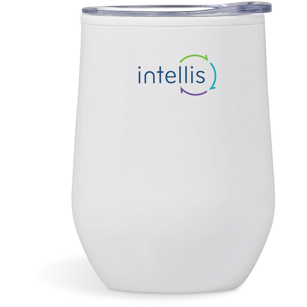 Burnt Orange Madison Stainless Steel & Plastic Double-Wall Tumbler - 350ml