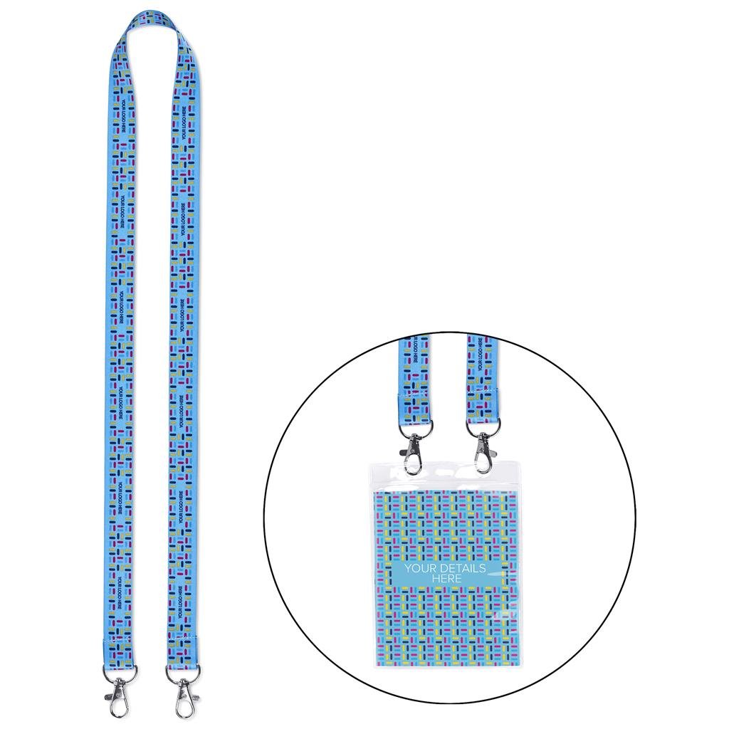 Burnt-Orange Sample Garros Double-Sided Sublimation Satin Lanyard