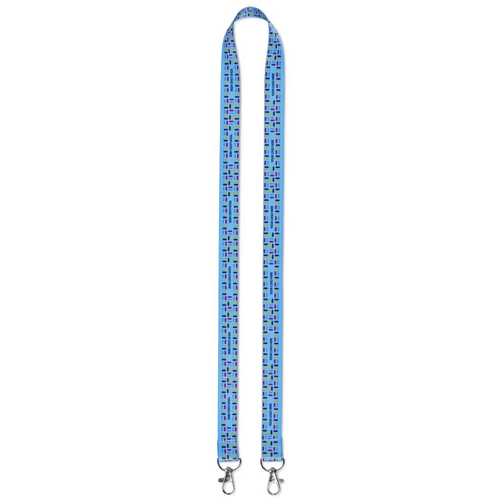 Burnt-Orange Sample Garros Double-Sided Sublimation Satin Lanyard