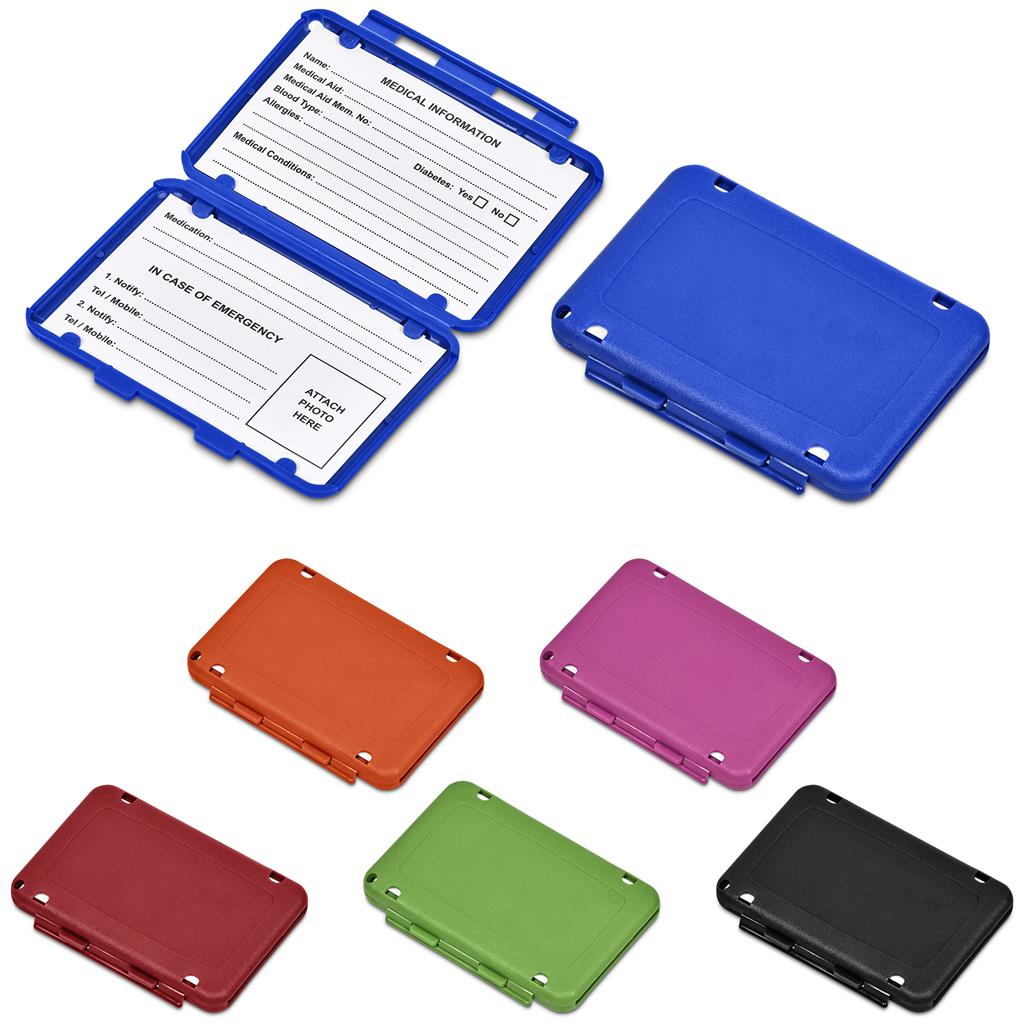 Burnt-Orange Seatbelt Medi-Wallet