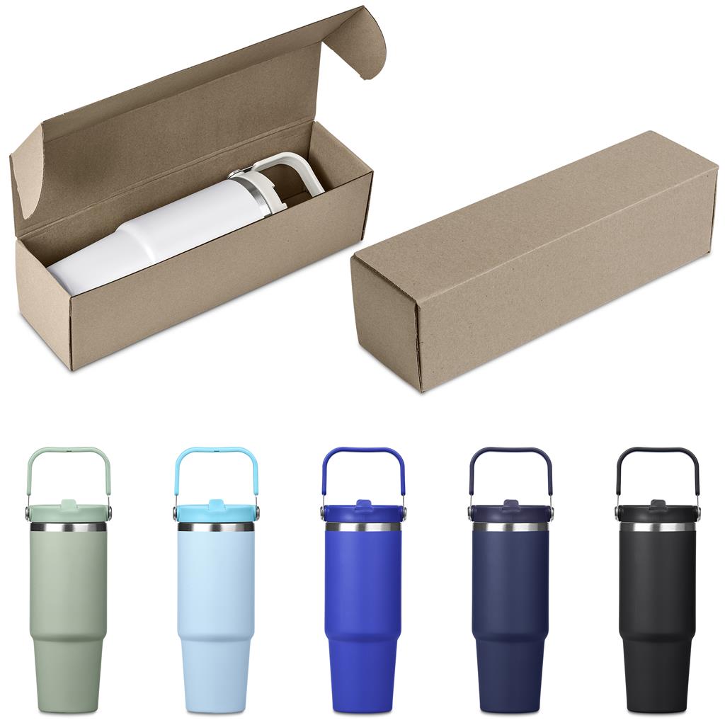 Burnt-Orange Waikiki Tumbler in Bianca Custom Gift Box