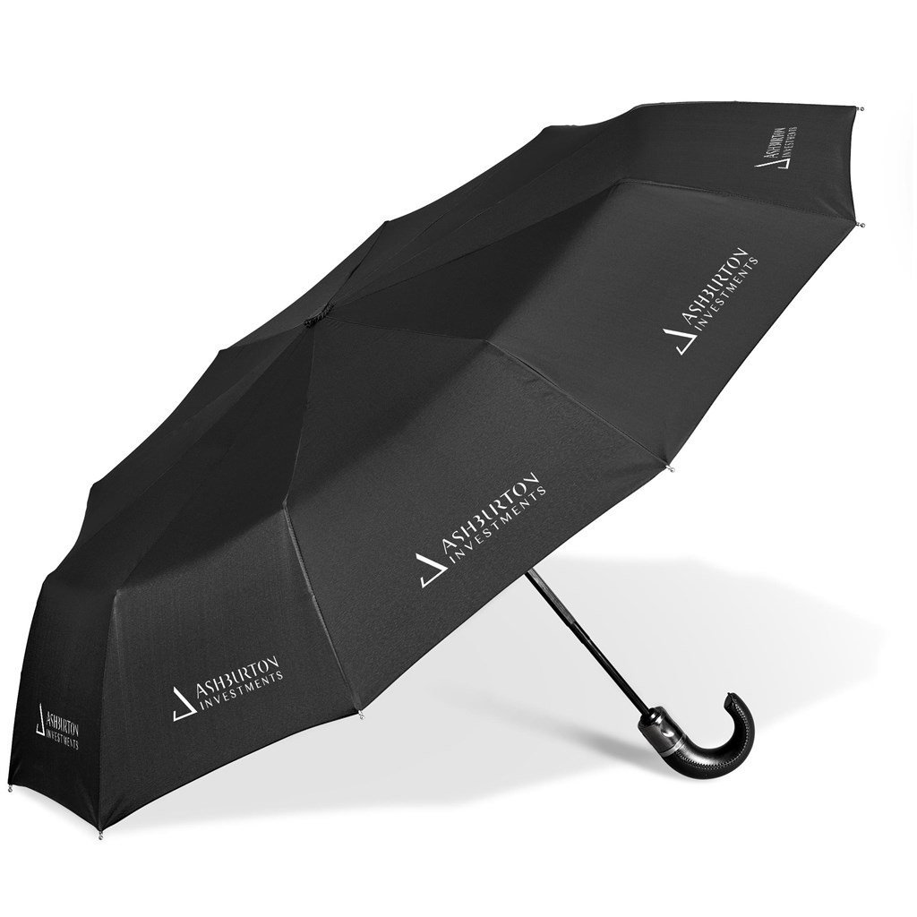 Burnt Orange Zeus Auto-Open Compact Umbrella