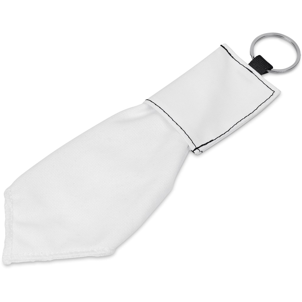 Burnt Orange Aquila Polyester Keyring Pouch with Cleaning Cloth