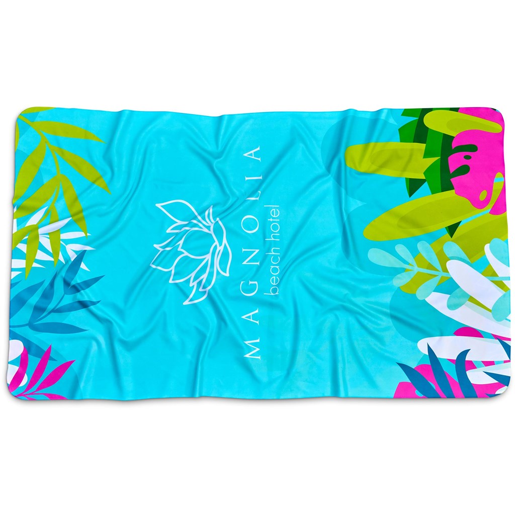Burnt Orange Hula Beach Towel - Dual Branding