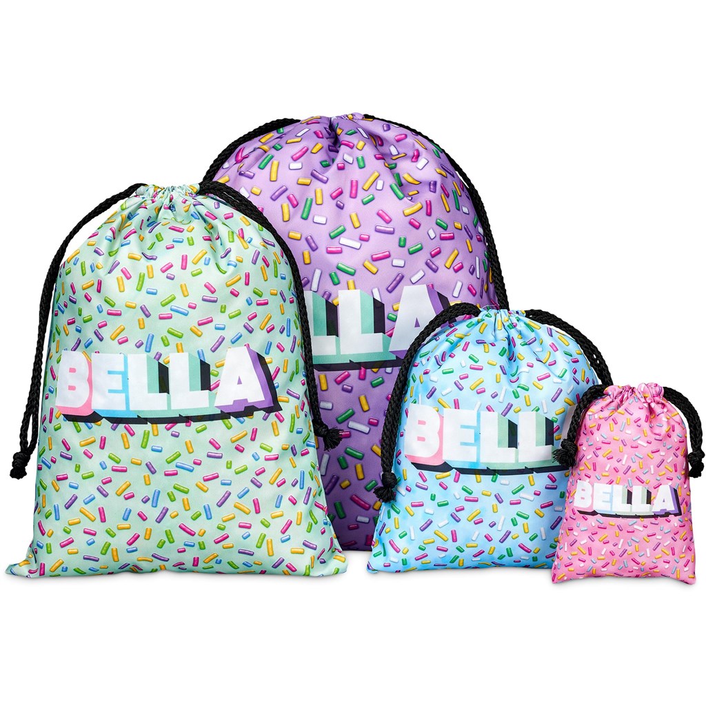 Burnt Orange Indian Midi Polyester Drawstring Pouch