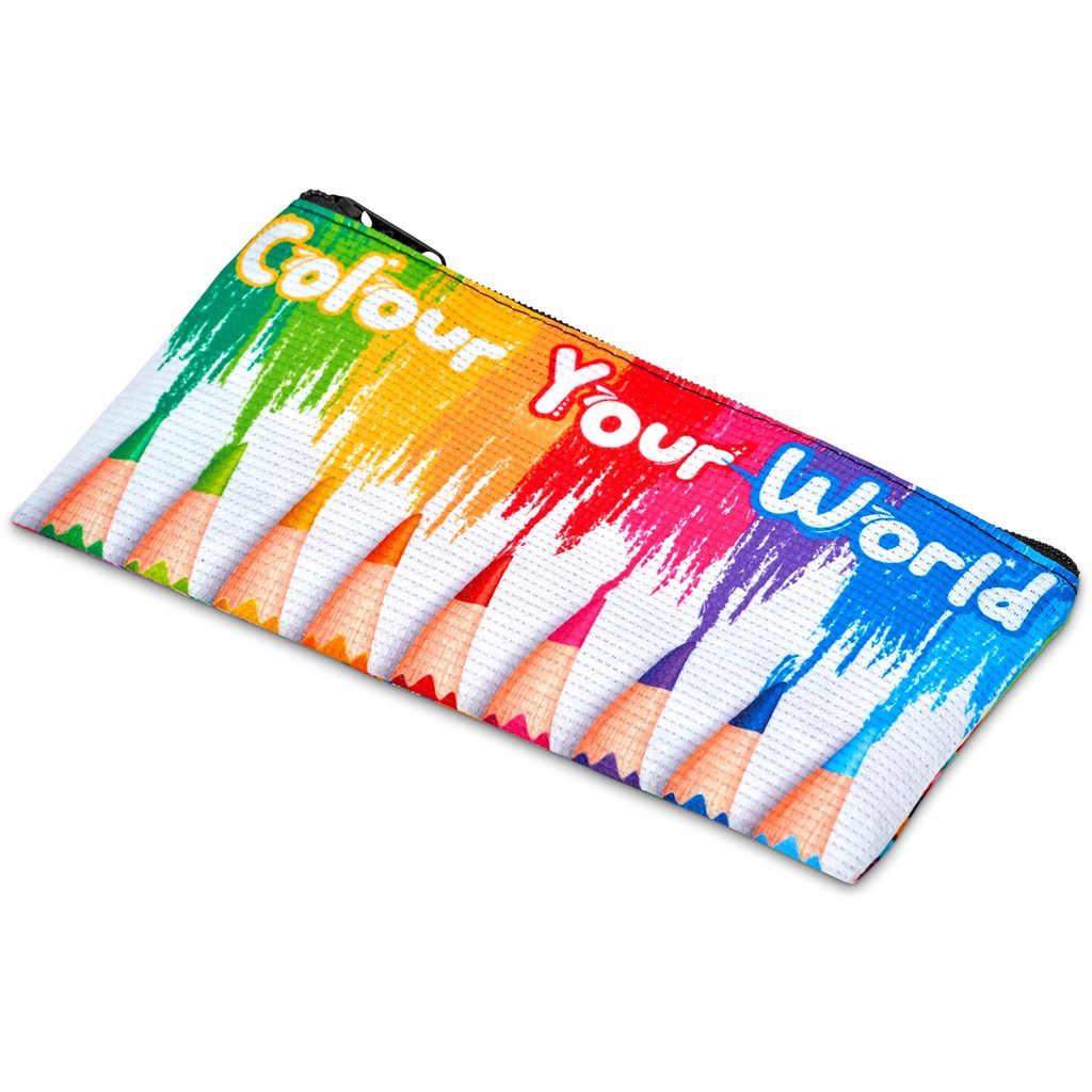 Burnt Orange Junior Recycled PET Stitch-Bond Pencil Case