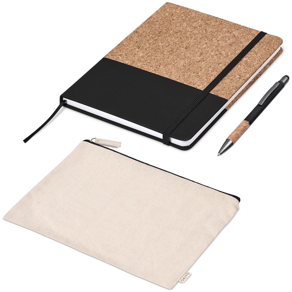 Burnt Orange Denki Cork Notebook & Pen Set
