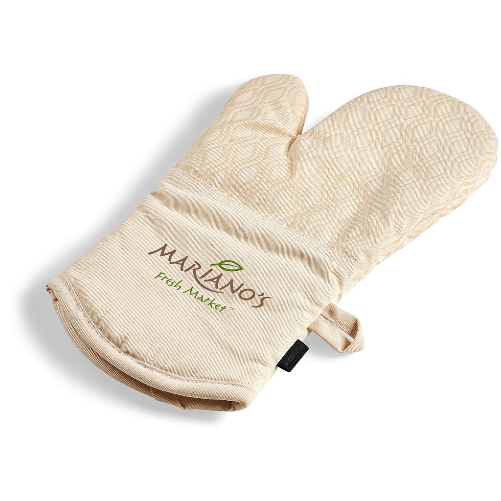 Burnt Orange Tanoreen Oven Glove Pair - Natural
