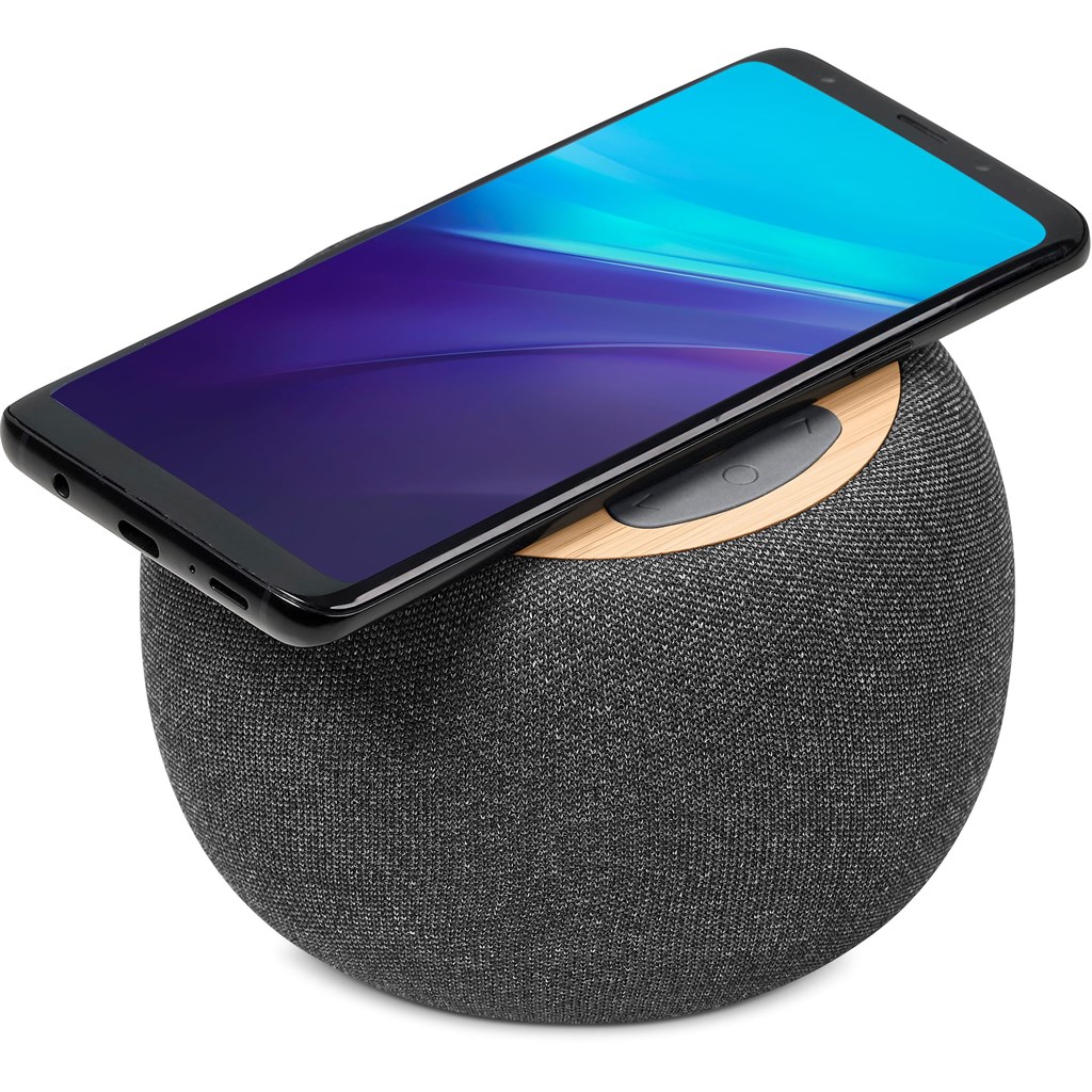 Burnt Orange Geneva Wireless Charger & Bluetooth Speaker